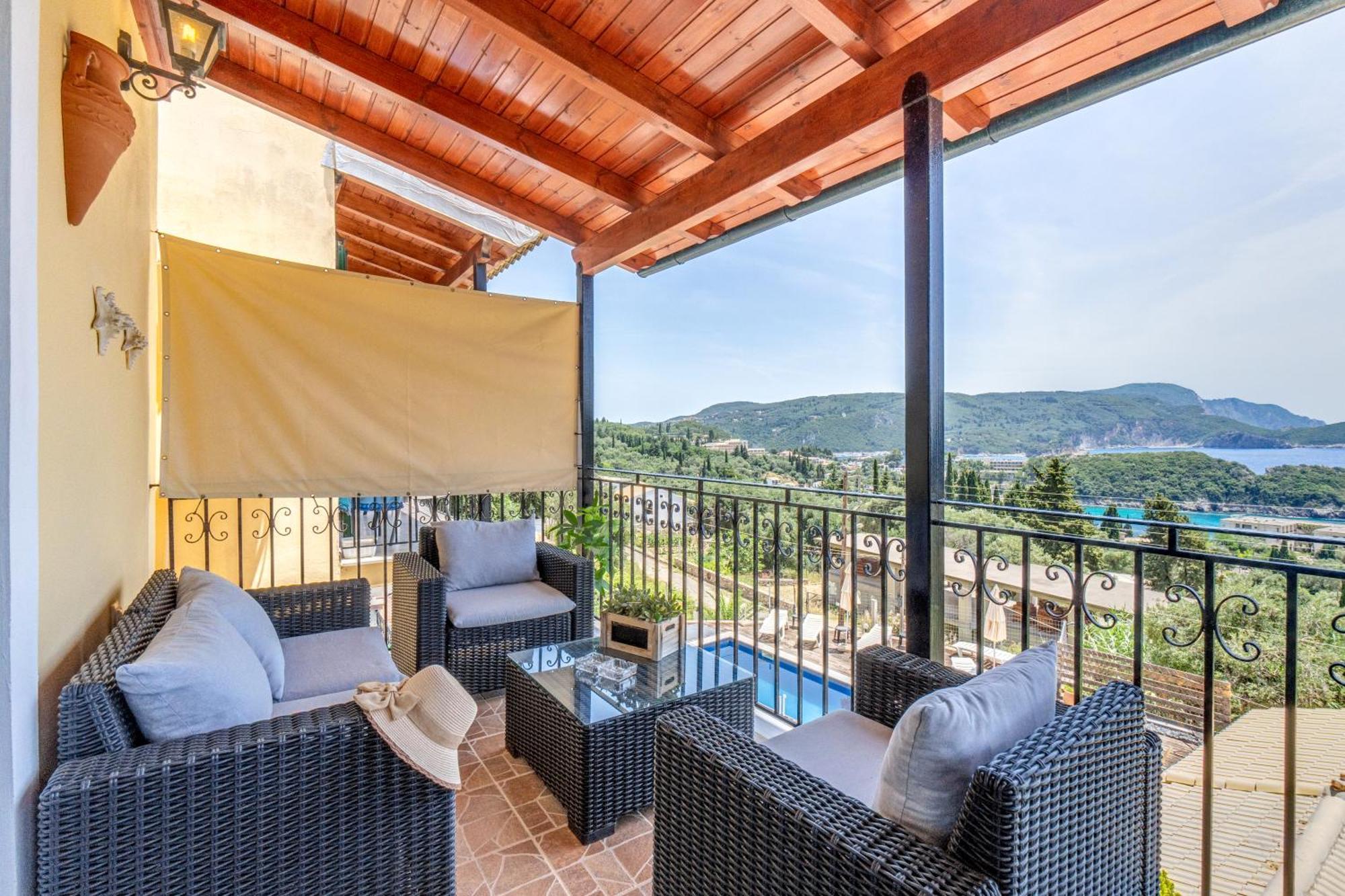 Villa Angela Panorama Palaiokastritsa Esterno foto