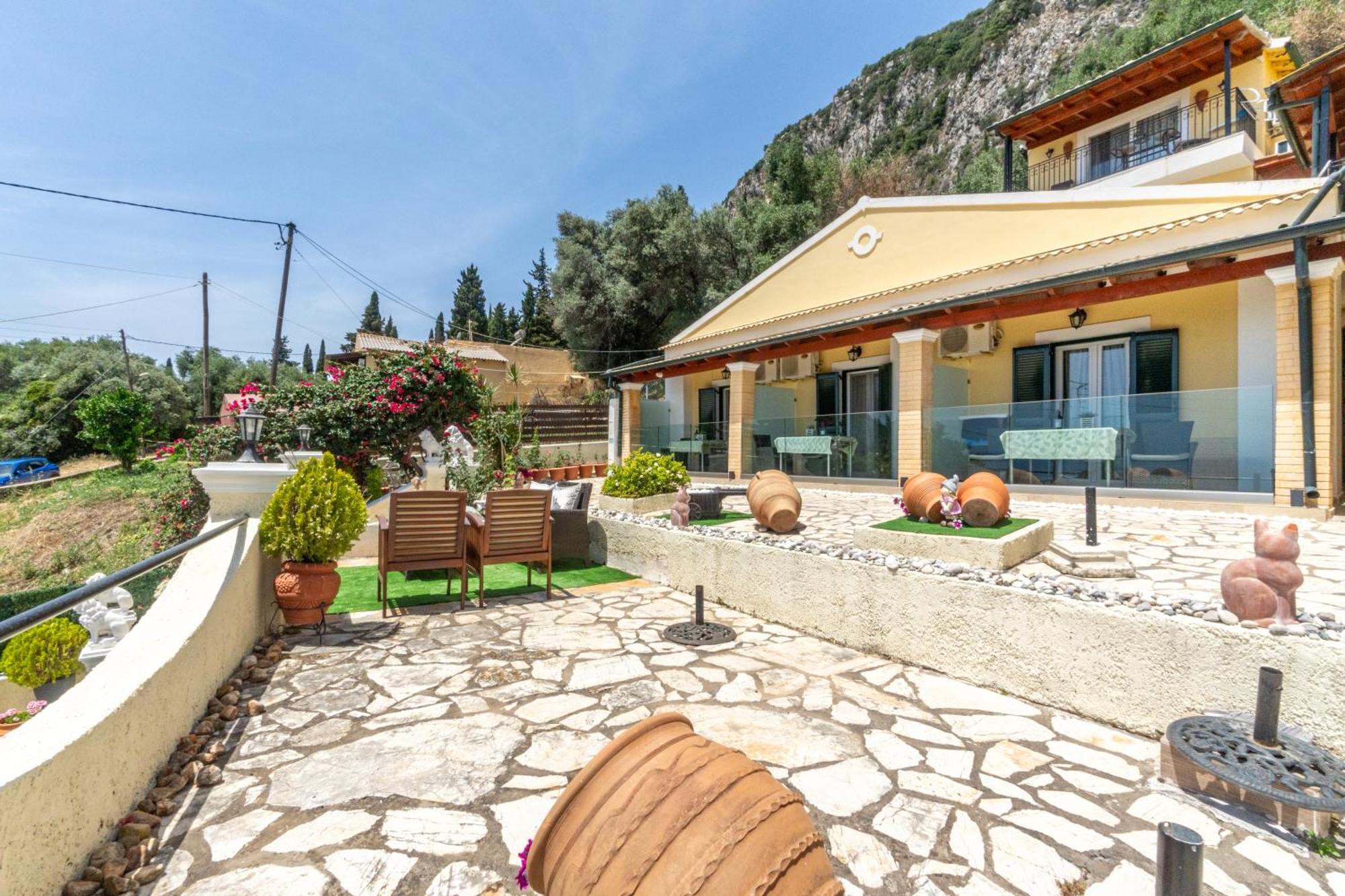 Villa Angela Panorama Palaiokastritsa Esterno foto
