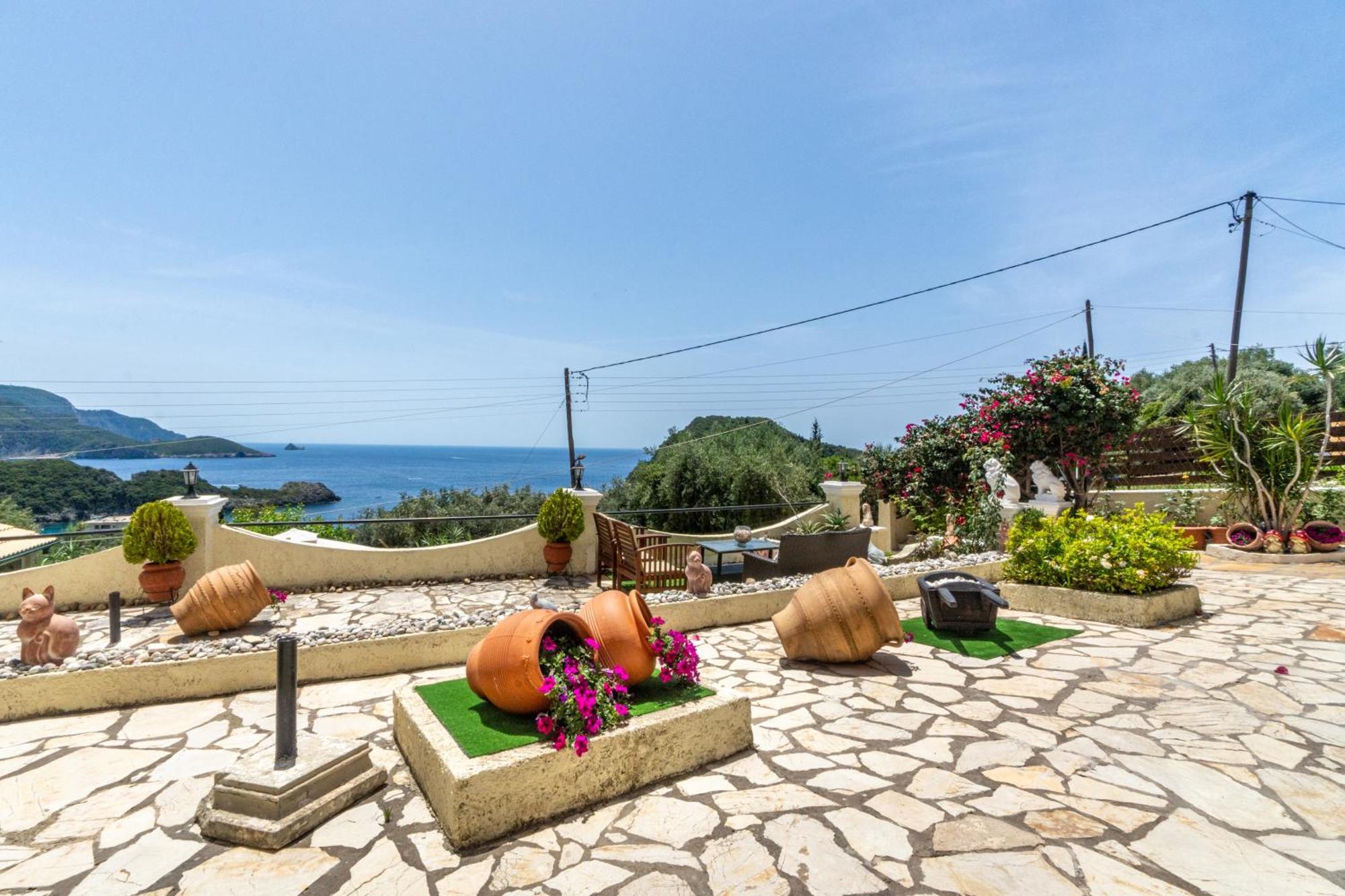 Villa Angela Panorama Palaiokastritsa Esterno foto