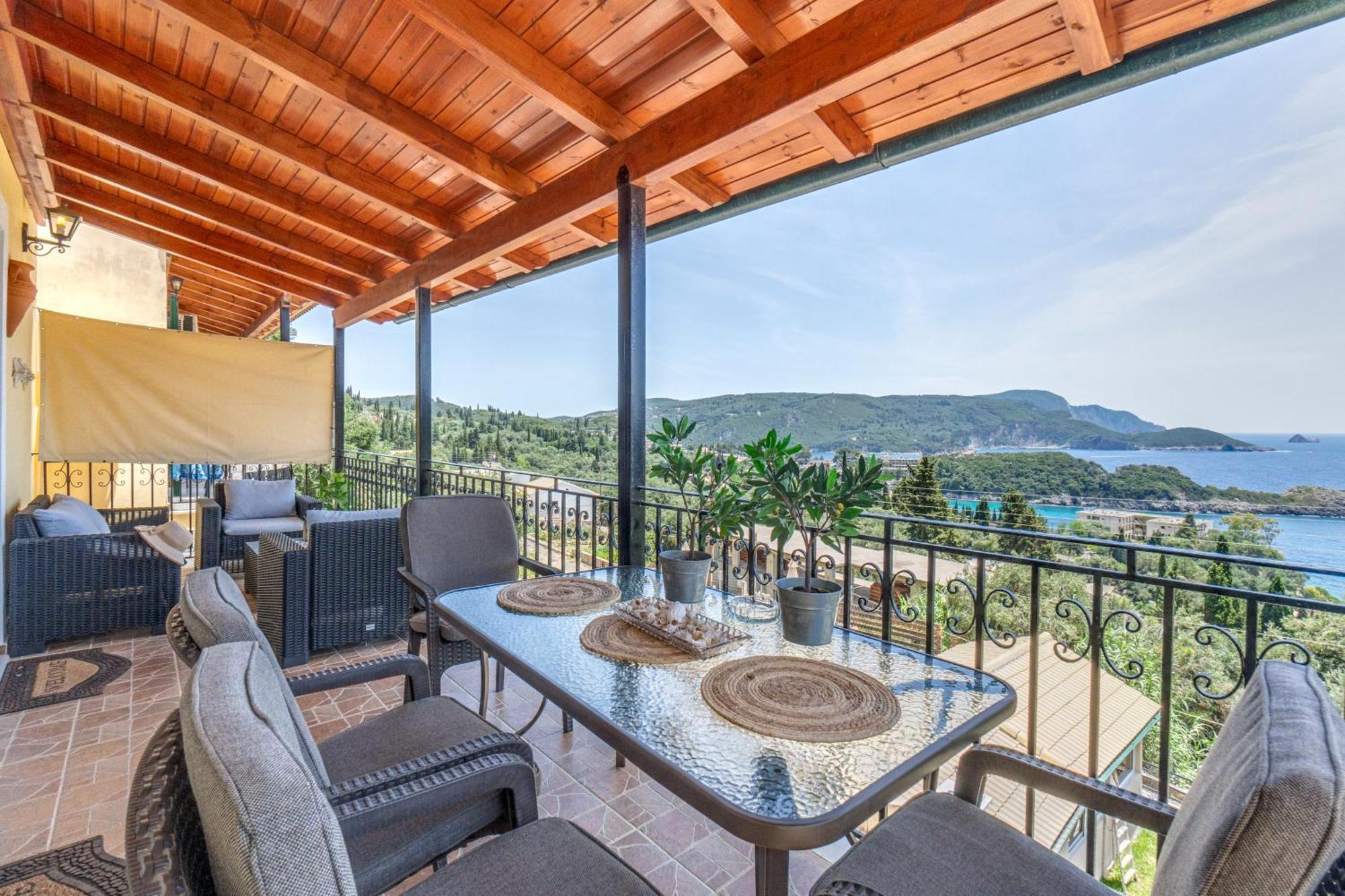 Villa Angela Panorama Palaiokastritsa Esterno foto