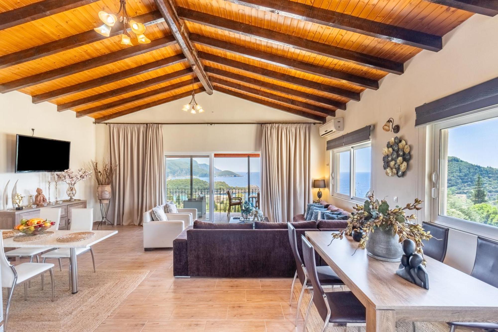 Villa Angela Panorama Palaiokastritsa Esterno foto