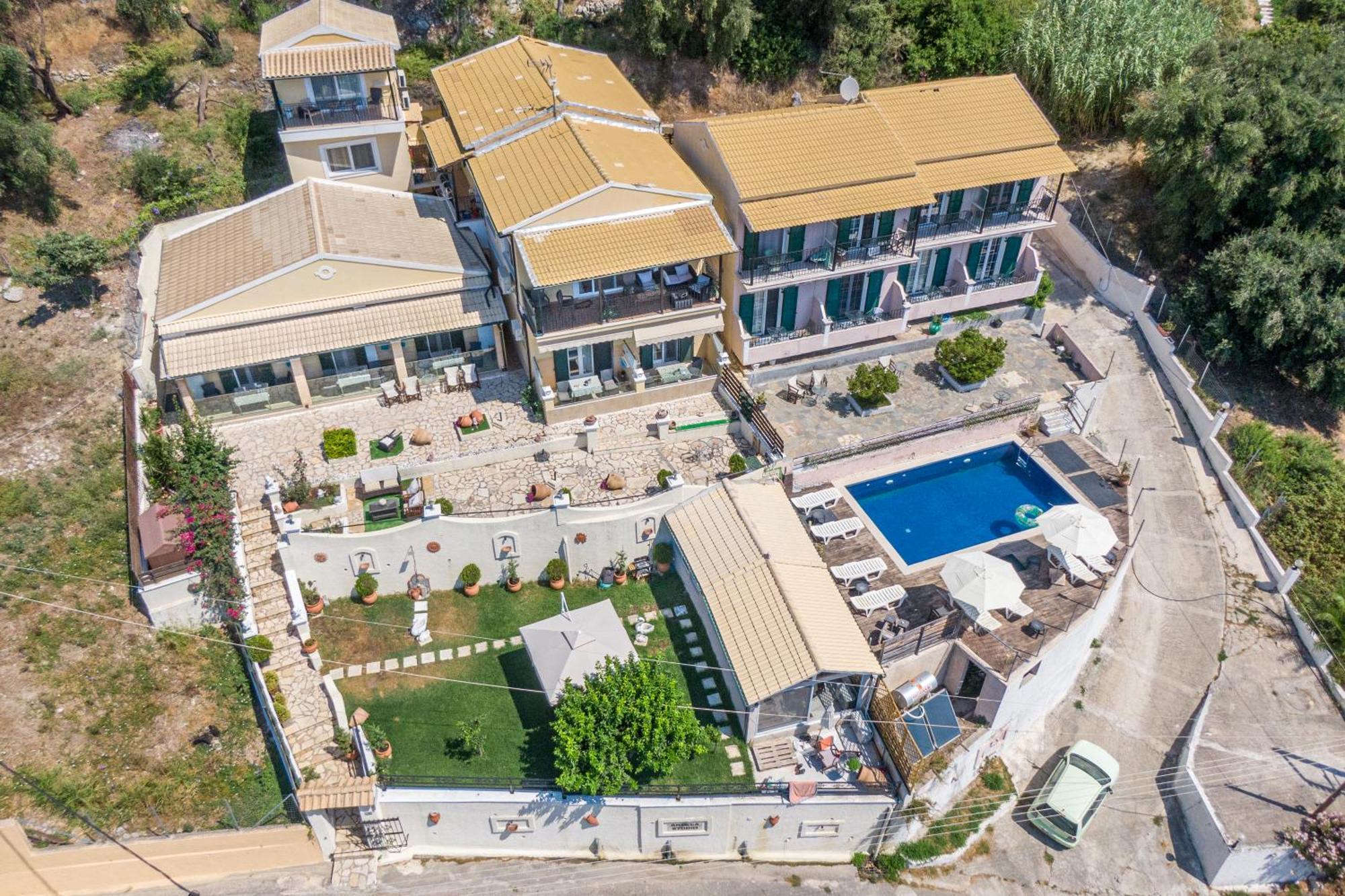 Villa Angela Panorama Palaiokastritsa Esterno foto